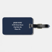 Smarty Llama Chic Gepäckanhänger (Rückseite horizontal)