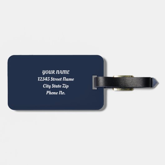 Smarty Llama Chic Gepäckanhänger (Rückseite horizontal)