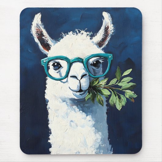 Smarty Llama Chic Mousepad (Vorne)