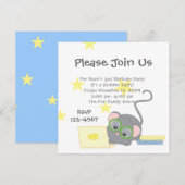 Smarty Mouse Einladung (Vorne/Hinten)