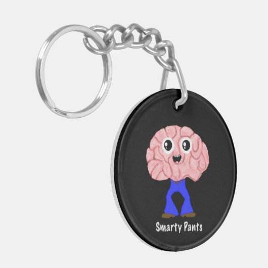 Smarty Pants Brain Schlüsselanhänger (Vorderseite links)