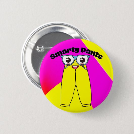Smarty Pants Button (Vorne & Hinten)