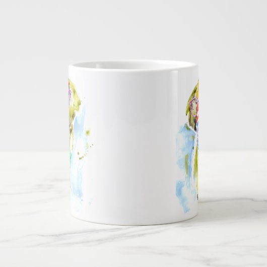 Smarty-Pants-Elefant Jumbo-Tasse (Vorderseite)