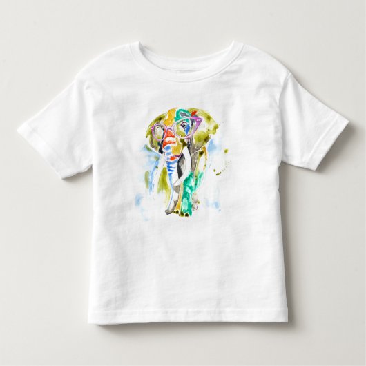 Smarty-Pants-Elefant Kleinkind T-shirt (Vorderseite)