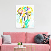 Smarty-Pants-Elefant Leinwanddruck (Insitu (Wohnzimmer))