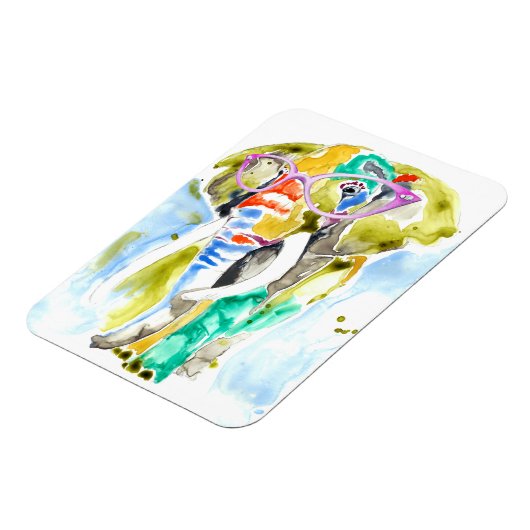 Smarty-Pants-Elefant Magnet (Linke Seite)