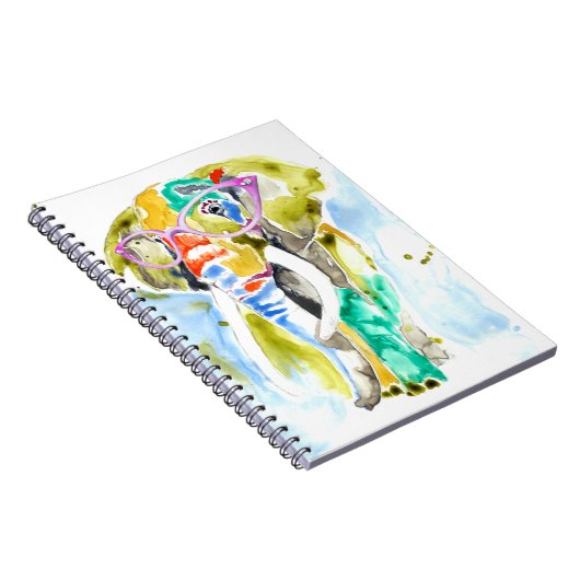 Smarty-Pants-Elefant Notizblock (Rechte Seite)