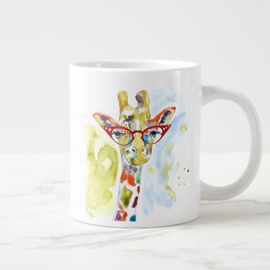 Smarty-Pants Giraffe Jumbo-Tasse (Rechts)