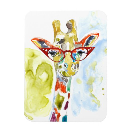 Smarty-Pants Giraffe Magnet (Vertikal)
