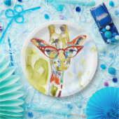 Smarty-Pants Giraffe Pappteller (Party)