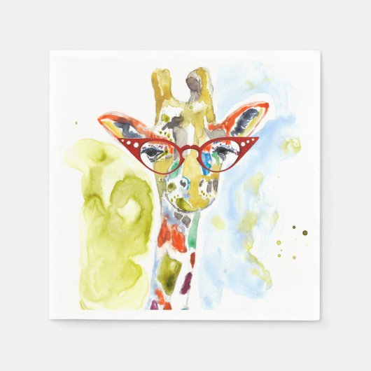 Smarty-Pants Giraffe Serviette (Vorderseite)