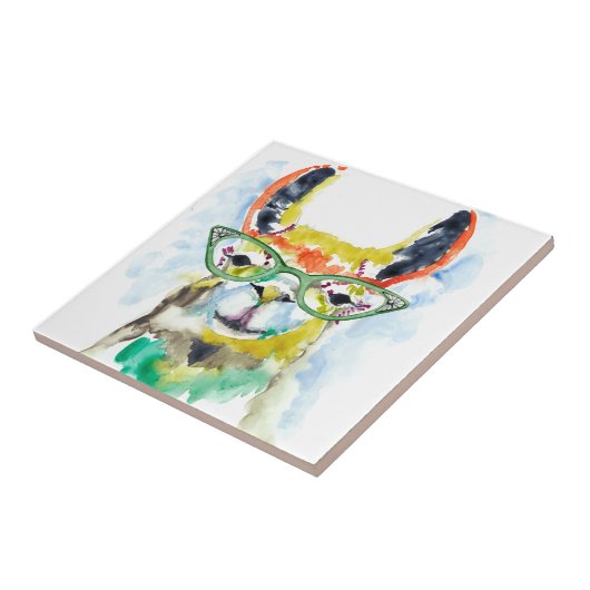 Smarty-Pants Llama Fliese (Seite)