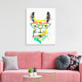 Smarty-Pants Llama Leinwanddruck (Insitu (Wohnzimmer))