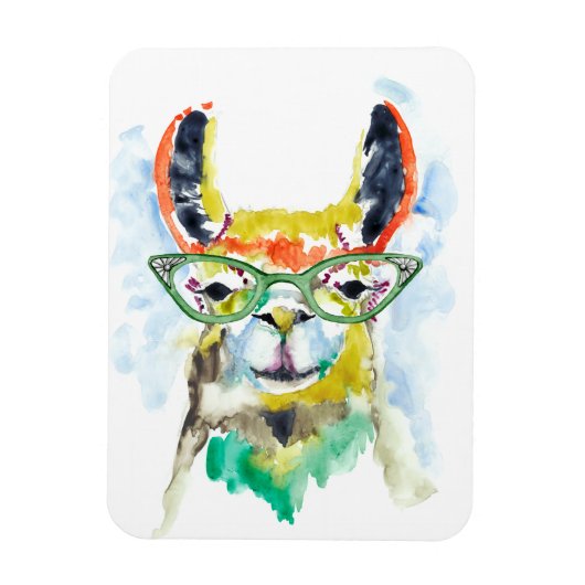 Smarty-Pants Llama Magnet (Vertikal)