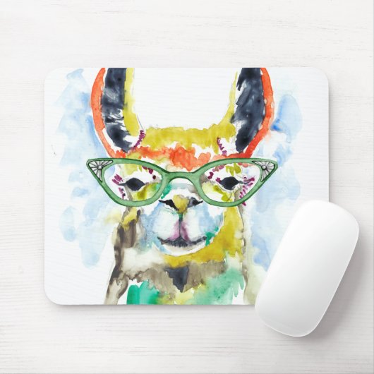 Smarty-Pants Llama Mousepad (Mit Mouse)
