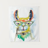 Smarty-Pants Llama Wandteppich (Vorderseite)