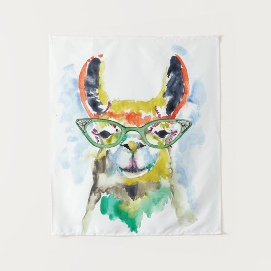 Smarty-Pants Llama Wandteppich (Vorderseite)