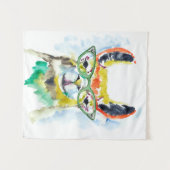 Smarty-Pants Llama Wandteppich (Vorderseite (Horizontal))