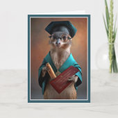 Smarty Pants Weasel Abschluss Card Dankeskarte (Vorderseite)