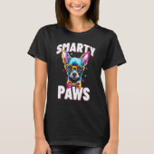 Smarty Paws Chihuahua Dog Wearing Glasses T-Shirt (Vorderseite)