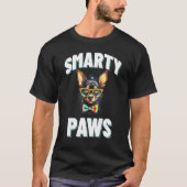 Smarty Paws Chihuahua Hund mit Brillen T-Shirt (Vorderseite)