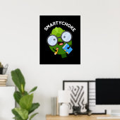 Smartychoke Funny Artichoke Pun Dark BG Poster (Heimbüro)