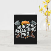 Smash Burger Lover gegrillter Cheeseburger Flat To Karte (Gelbe Blume)
