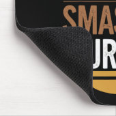 Smash Burger Lover gegrillter Cheeseburger Flat To Mousepad (Ecke)