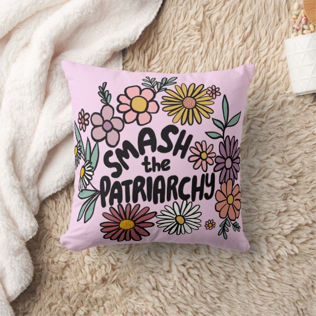SMASH die PATRIARCHY Niedliche Daisy Hand Gezeichn Kissen (Decke)
