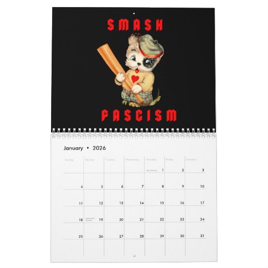 Smash Faschismus-Kalender Kalender (Jan 2026)