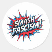 Smash Faschismus Sticker (Vorderseite)