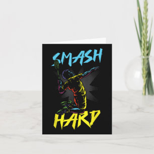 Smash Hard Badminton Enthusiast Spirit Karte