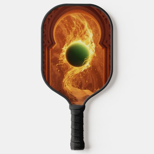 Smash in Marokko - Pickleball Energy Art Print Schläger (Vorderseite)