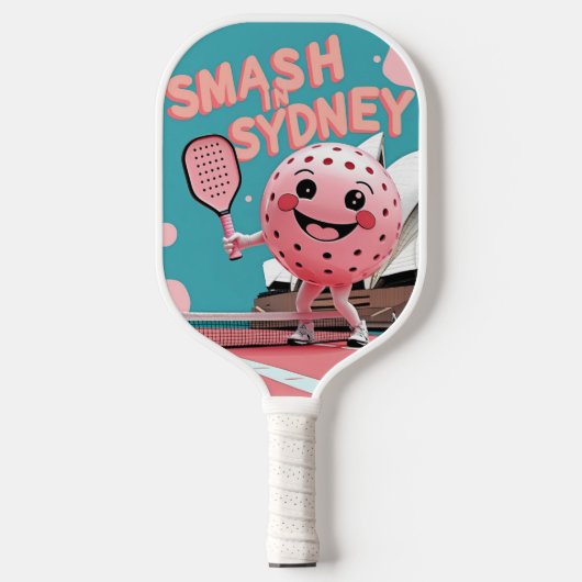 Smash in Sydney - Australien Pickleball Design Pickleball Schläger (Vorderseite)