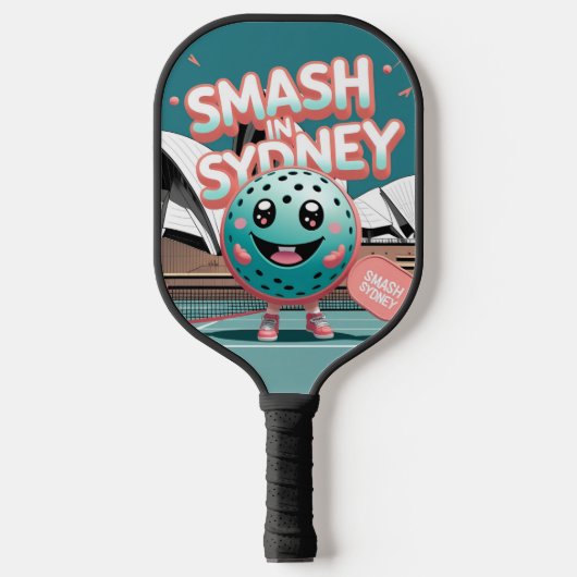 Smash in Sydney - Australien Pickleball Design Schläger (Vorderseite)