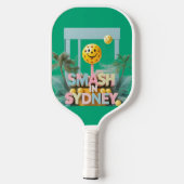 Smash in Sydney - Australien Pickleball Design Schläger (Rückseite)
