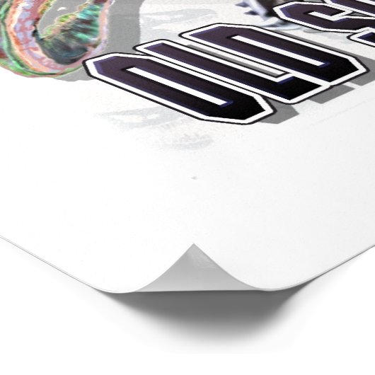 Smash Mouth Dinosaurier Football Poster (Ecke)