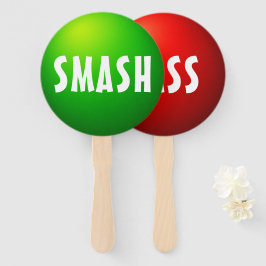 Smash Pass Spiel Paddel Schild Fächer