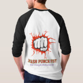Smash Punch Fist – Bold Strength Motivation Art T-Shirt (Rückseite)