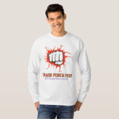 Smash Punch Fist – Bold Strength Motivation Art T-Shirt (Vorne ganz)