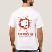 Smash Punch Fist – Bold Strength Motivation Art T-Shirt (Rückseite)