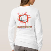 Smash Punch Fist – Bold Strength Motivation Art T-Shirt (Rückseite)