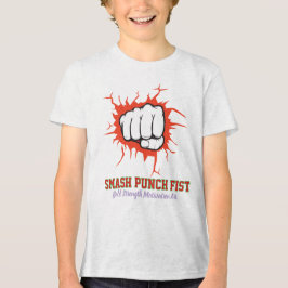 Smash Punch Fist – Kühne Stärkemotivationskunst Tri-Blend Shirt