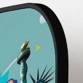 Smash-Statue - Pickleball-Design in New York Pickleball Schläger (Linke Seite)