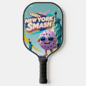 Smash-Statue - Pickleball-Design in New York Pickleball Schläger (Vorderseite)