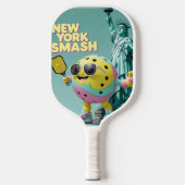 Smash-Statue - Pickleball-Design in New York Pickleball Schläger (Vorderseite)