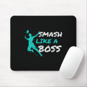 Smash wie ein Boss Badminton Speedminton Crossmint Mousepad (Mit Mouse)