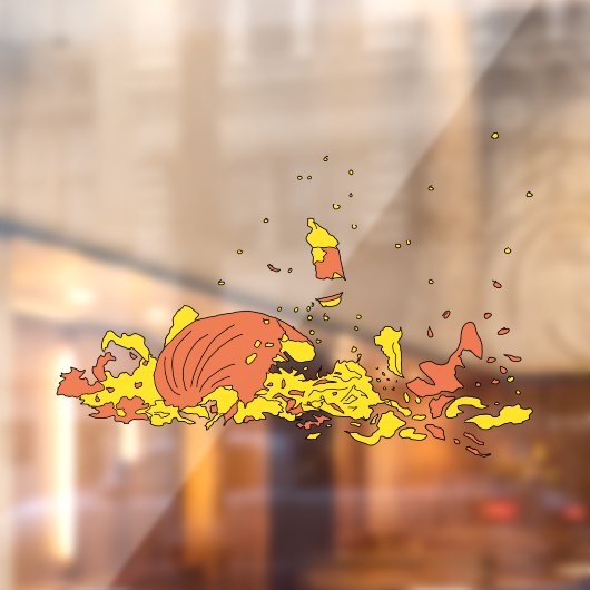 Smashed Pumpkin Fensteraufkleber (Blatt 2)