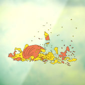 Smashed Pumpkin Fensteraufkleber (Blatt 3)