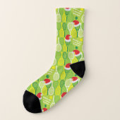 🎄Smashing Christmas🎾tennis pattern Socken (Links - Außen)